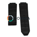 Каучуковый ремешок для мужских часов Hublot Big Bang Aero Bang черный RKH-006 - 5